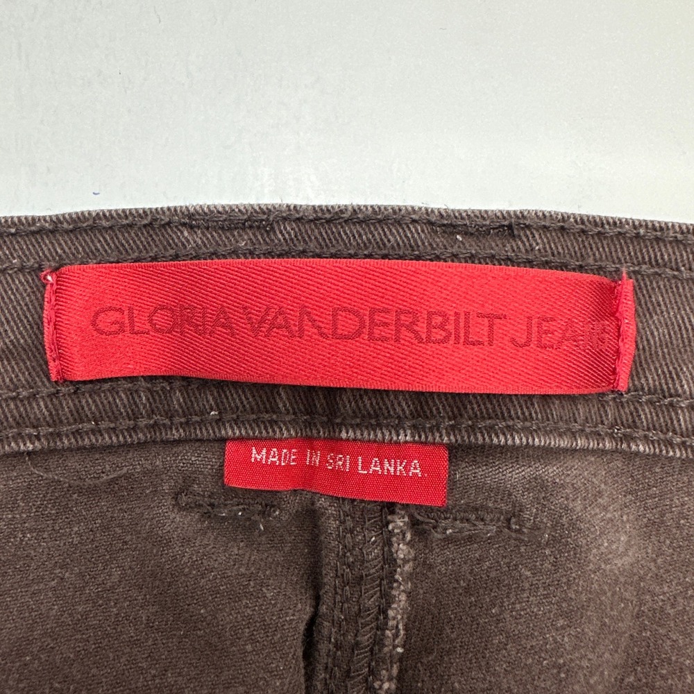 Gloria Vanderbilt Amanda Jeans Womens 18W Brown Tapered High Rise Stretch Denim - Picture 3 of 5